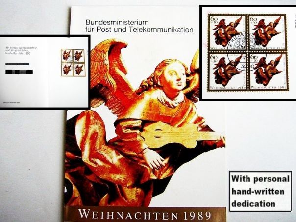 1989 Christmas card German Mail Ministry BRD - (5999)